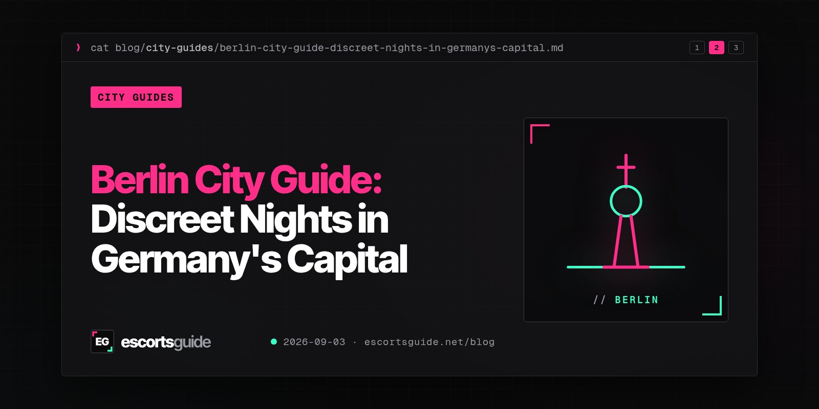 Berlin City Guide: Discreet Nights in Germany's Capital