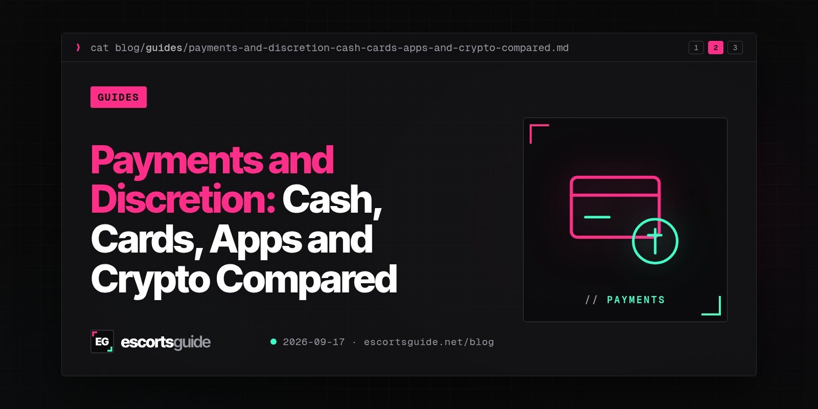 Payments and Discretion: Cash, Cards, Apps and Crypto Compared