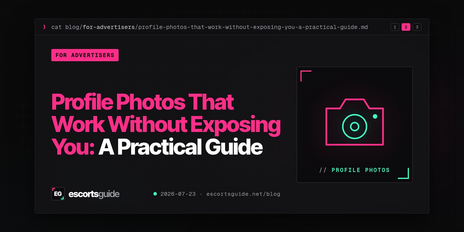 Profile Photos That Work Without Exposing You: A Practical Guide